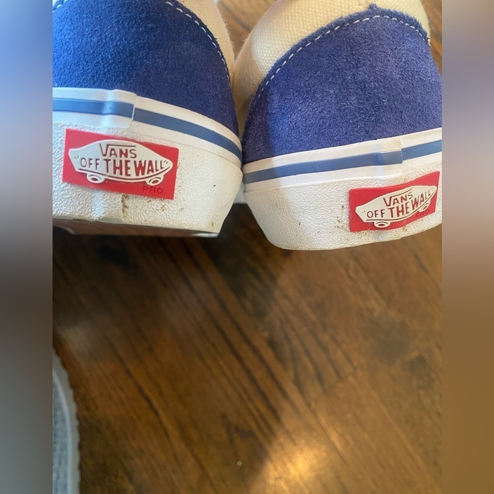 Vans Blue velvet Slip-On Shoes - Picture 4 of 5